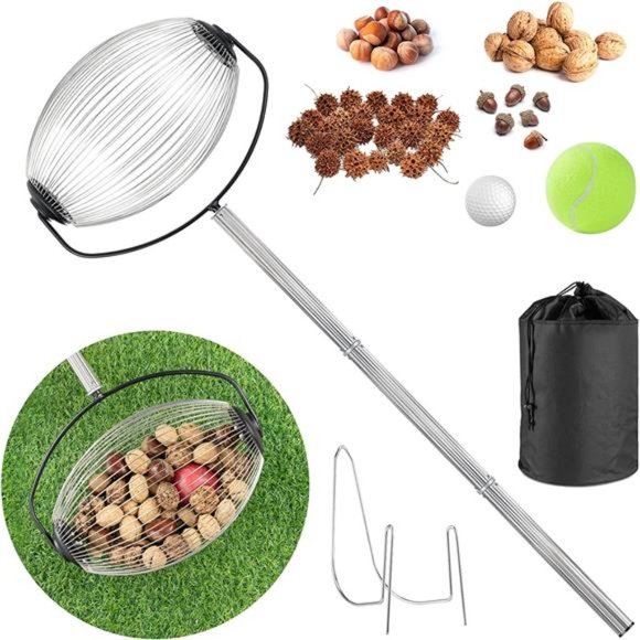 Other Large Nut Gatherer Rolling Acorn Picker Upper Roller Adjustable